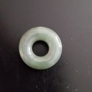 Hand carved imported jade lucky coin pendant